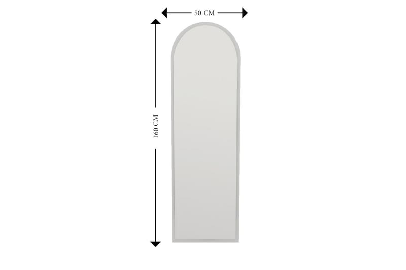 Spegel Rusele 50 cm Rektangulär - Vit - Hallspegel - Helkroppsspegel - Väggspegel
