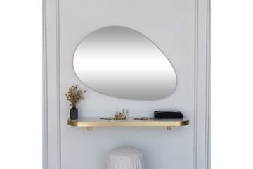 Spegel Ruzina 90 cm Rektangulär - Guld - Inredning - Spegel - Väggspegel