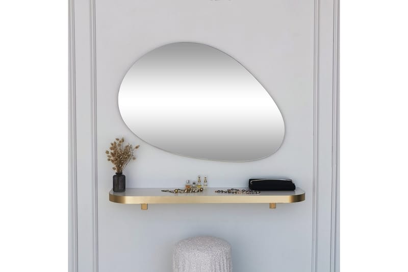 Spegel Ruzina 90 cm Rektangulär - Guld - Inredning - Spegel - Väggspegel