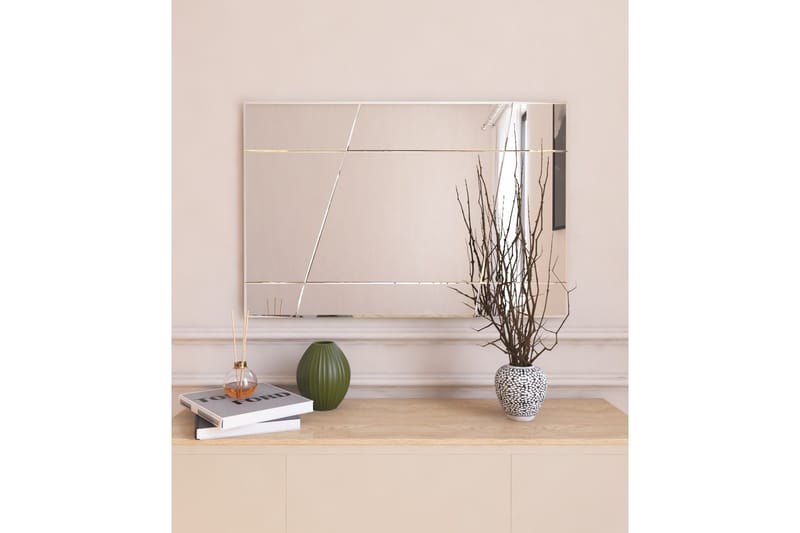 Spegel Sachi 50 cm Rektangulär - Vit - Inredning - Spegel - Väggspegel