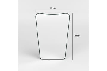 Spegel Sachin 50 cm Asymmetrisk - Svart - Inredning - Spegel - Väggspegel