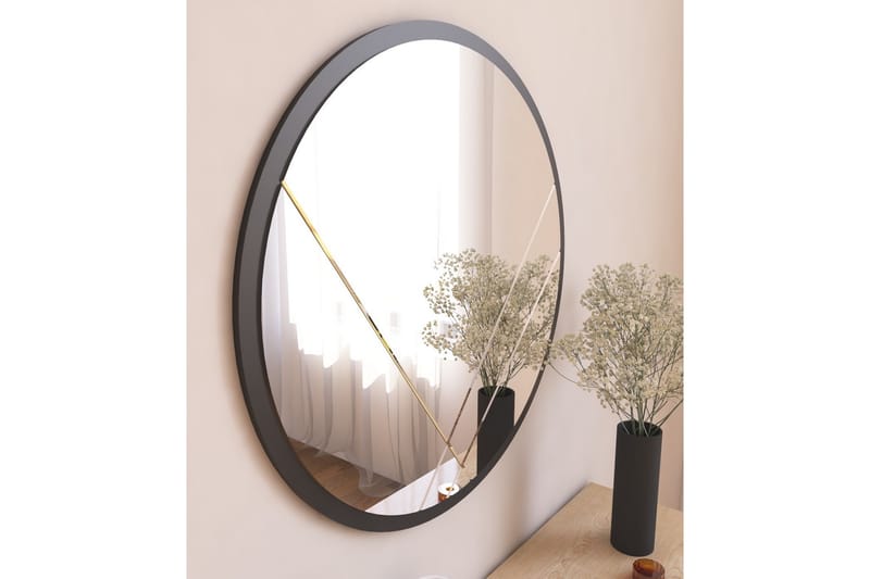 Spegel Sada 60 cm Rektangulär - Svart - Inredning - Spegel - Väggspegel