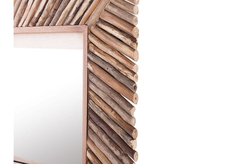 Spegel Sajaad 60x60 cm - Trä|Natur - Hallspegel - Väggspegel