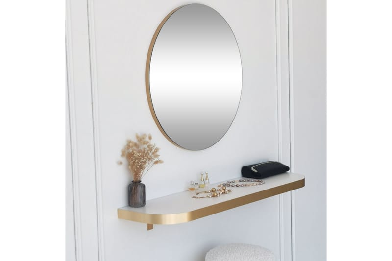 Spegel Sesso 60 cm Rund - Guld - Inredning - Spegel - Väggspegel