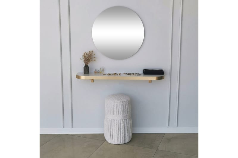 Spegel Sesso 60 cm Rund - Guld - Hallspegel - Väggspegel