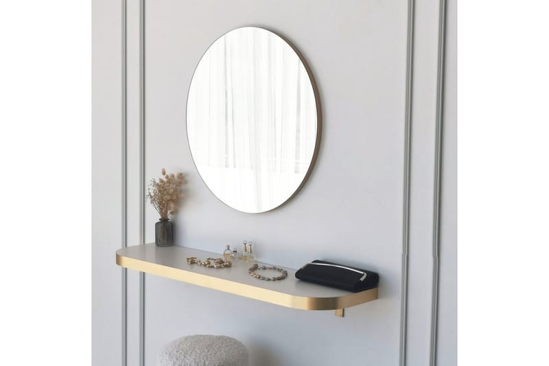 Spegel Sesso 60 cm Rund - Guld - Inredning - Spegel - Väggspegel