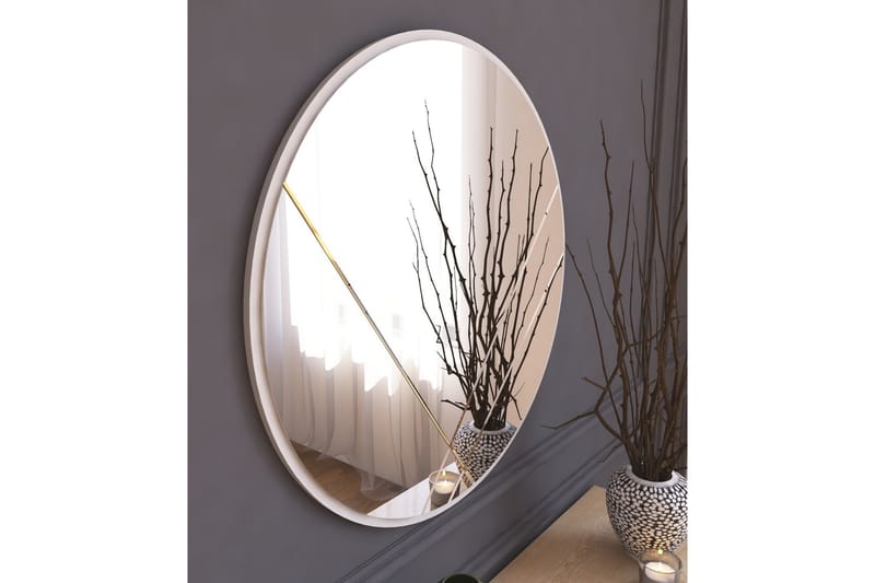 Spegel Smooth 60 cm Rund - Vit - Inredning - Spegel - Väggspegel
