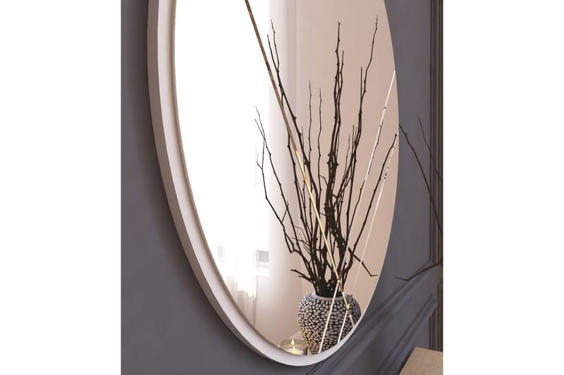 Spegel Smooth 60 cm Rund - Vit - Inredning - Spegel - Väggspegel