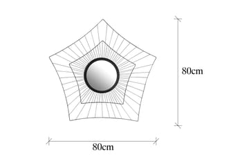 Spegel Star - Svart - Inredning - Spegel - Väggspegel