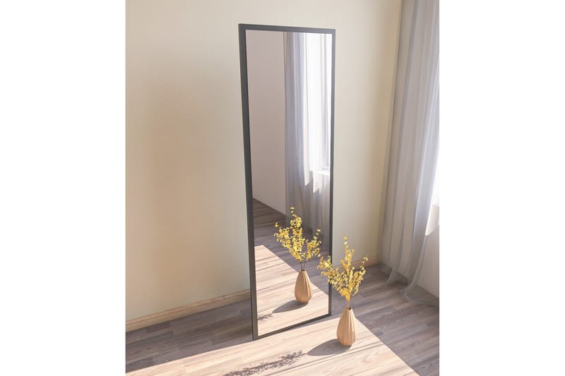 Spegel Tessari 50 cm Rektangulär - Svart - Hallspegel - Väggspegel - Helkroppsspegel