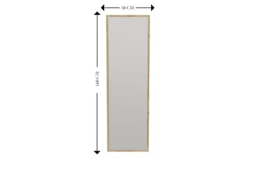 Spegel Tessari 50 cm Rektangulär - Trä/Natur - Inredning - Spegel - Väggspegel