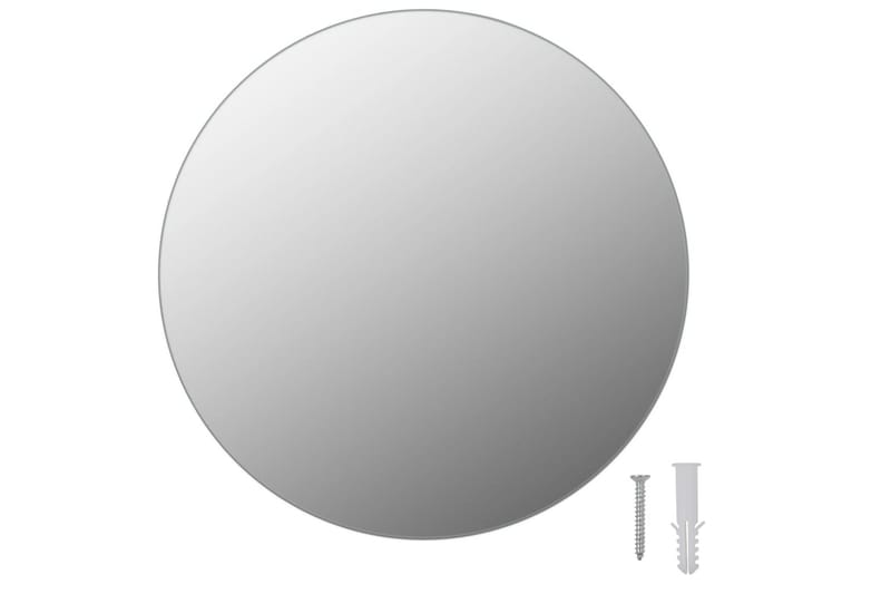 Spegel utan ram rund 30 cm glas - Silver - Hallspegel - Väggspegel