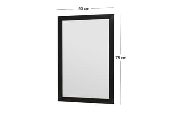 Spegel Vanomi 50 cm Rektangulär - Svart - Inredning - Spegel - Väggspegel