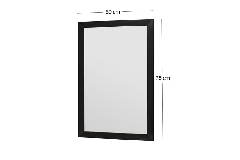 Spegel Vanomi 50 cm Rektangulär - Svart - Inredning - Spegel - Väggspegel
