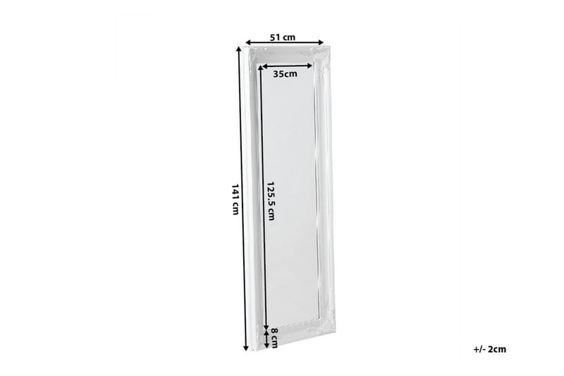 Spegel Vars 51 cm - Vit - Inredning - Spegel - Väggspegel