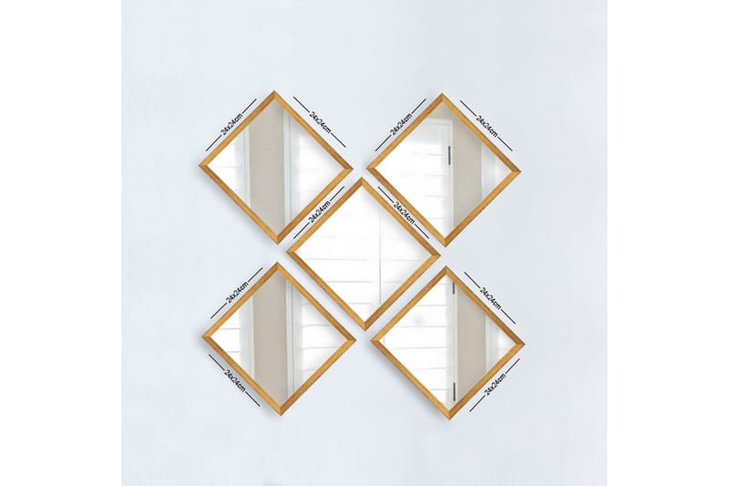 Spegel Velservrook 3 Delar - Hallspegel - Väggspegel