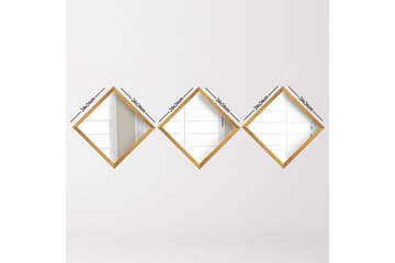 Spegel Velservrook - Guld/Silver - Inredning - Spegel - Väggspegel