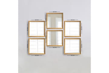 Spegel Velservrook - Guld/Silver - Inredning - Spegel - Väggspegel