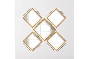 Spegel Velservrook - Guld/Silver - Inredning - Spegel - Väggspegel