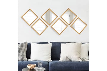 Spegel Velservrook - Guld/Silver - Inredning - Spegel - Väggspegel