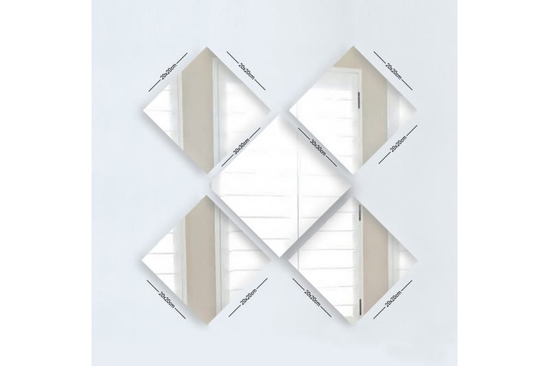 Spegel Velservrook - Silver - Hallspegel - Väggspegel