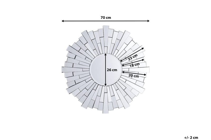 Spegel Vire 70 cm - Silver - Hallspegel - Väggspegel