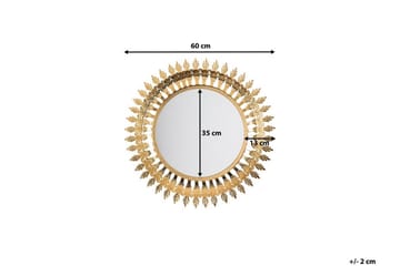 Spegel Vorey 60 cm - Guld - Inredning - Spegel - Väggspegel