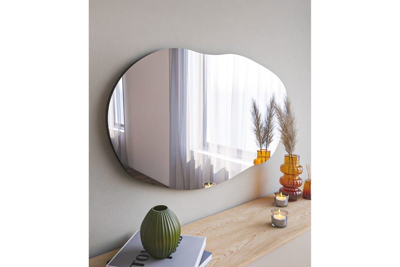 Spegel Zeo 52 cm Rektangulär - Svart - Hallspegel - Väggspegel