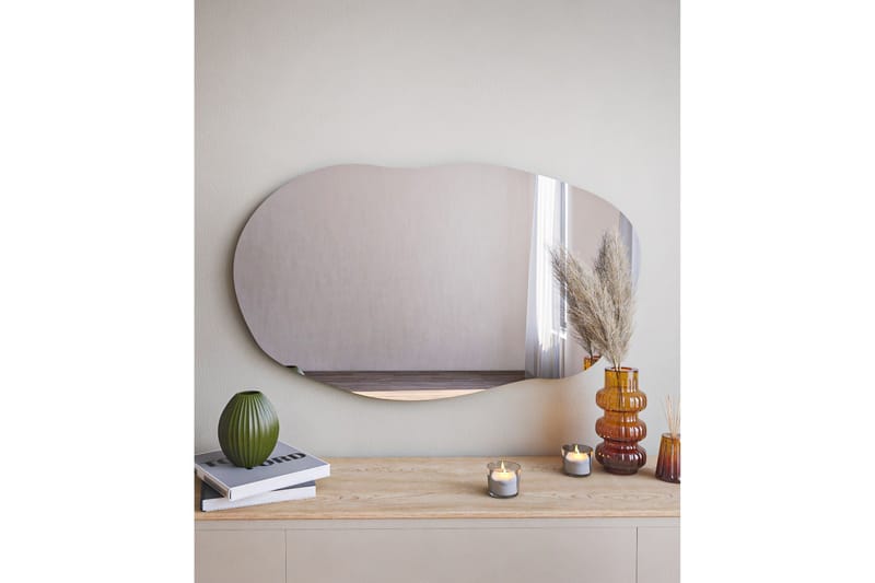 Spegel Zeo 52 cm Rektangulär - Svart - Hallspegel - Väggspegel