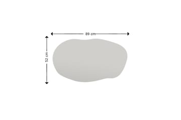 Spegel Zeo 52 cm Rektangulär - Svart - Inredning - Spegel - Väggspegel