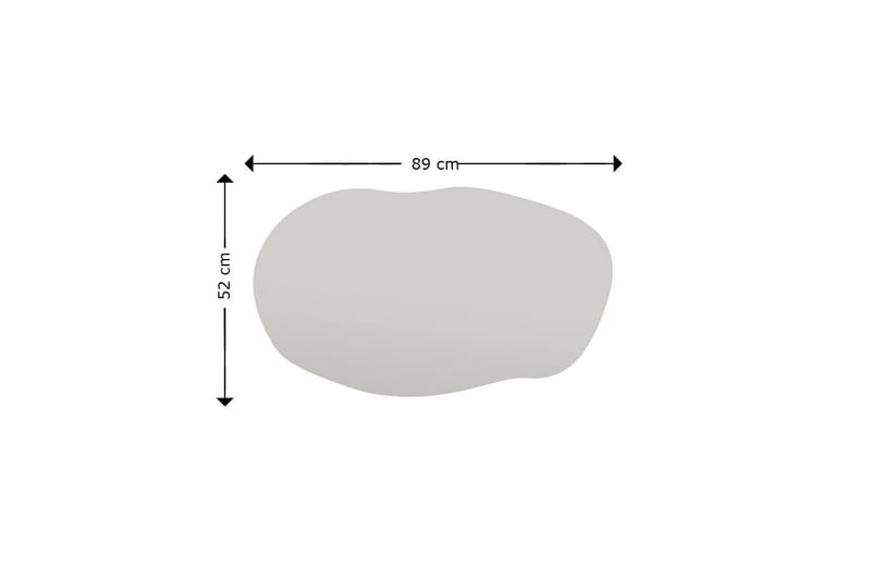Spegel Zeo 52 cm Rektangulär - Svart - Inredning - Spegel - Väggspegel