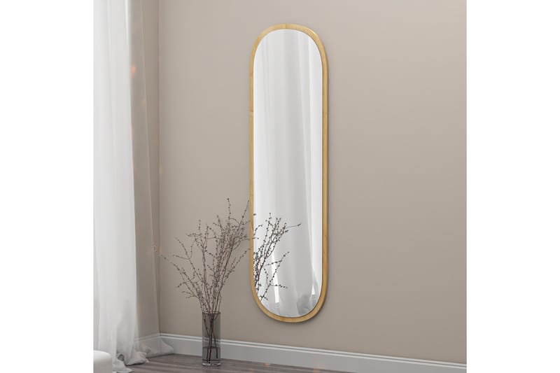 Spegel Zeos 40 cm Rektangulär - Trä/Natur - Hallspegel - V�äggspegel
