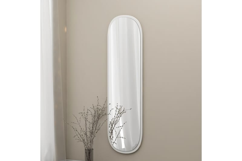 Spegel Zeos 40 cm Rektangulär - Vit - Inredning - Spegel - Väggspegel