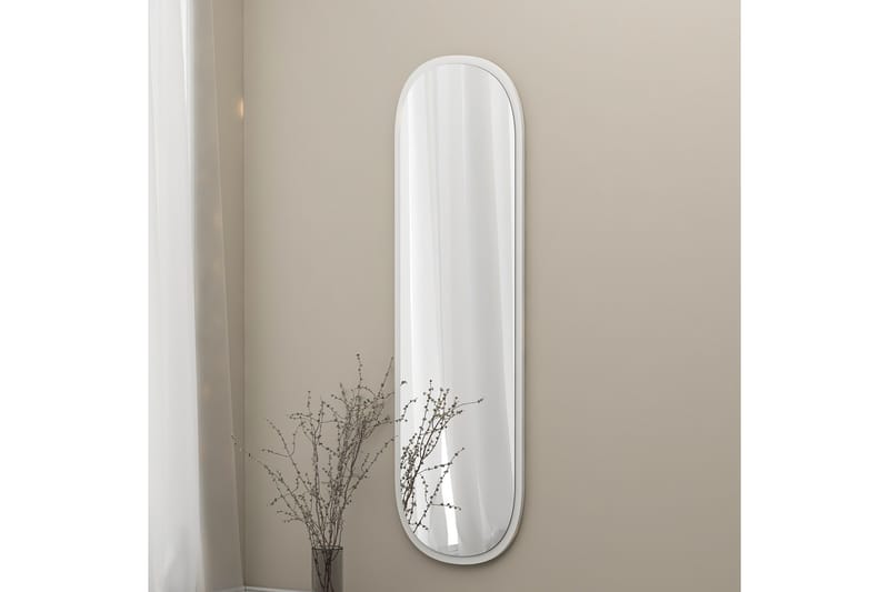 Spegel Zeos 40 cm Rektangulär - Vit - Hallspegel - Väggspegel