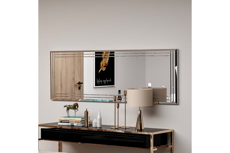 Spegel Pauli 40 cm Rektangulär - Vit - Hallspegel - Väggspegel