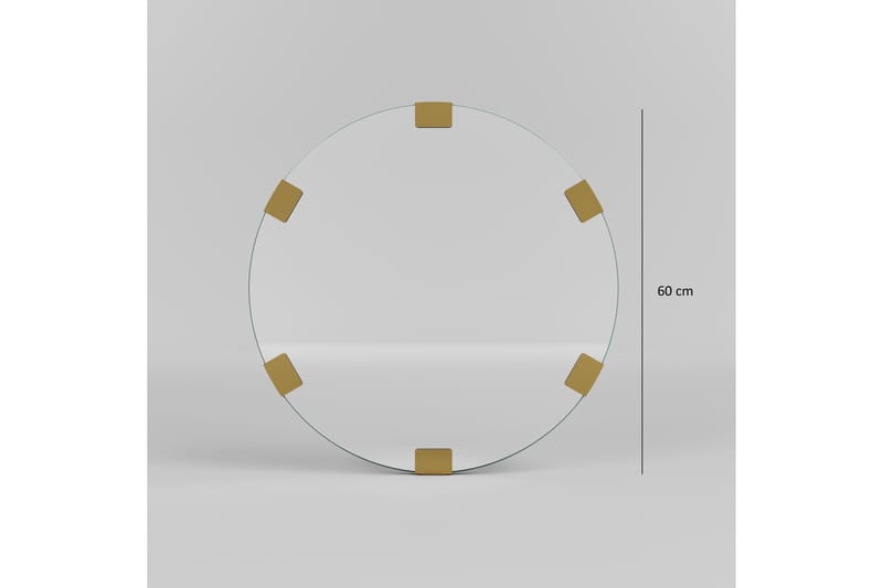 Spegel Porp 60 cm Rund - Guld - Inredning - Spegel - Väggspegel