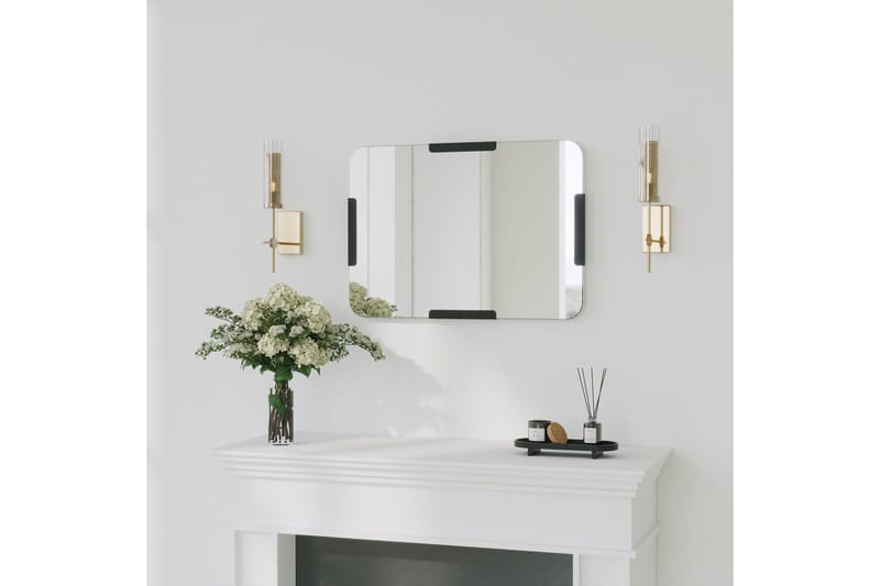 Taharoa Spegel 50 cm Rektangulär, Svart