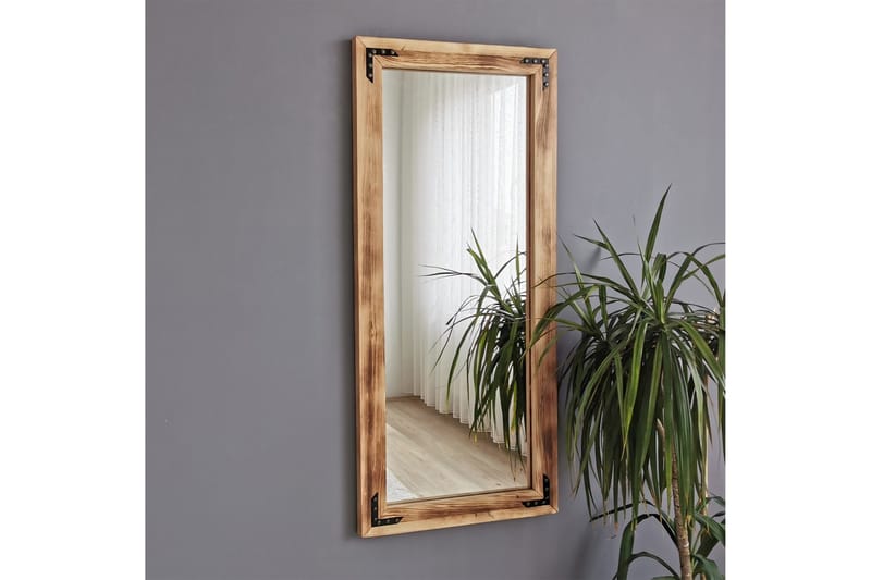 Tajahnae Dekorationsspegel 50 cm - Valnöt - Inredning - Spegel - Väggspegel