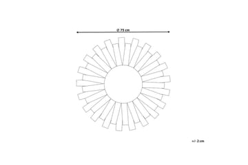 Väggspegel Tampico - Inredning - Spegel - Hallspegel