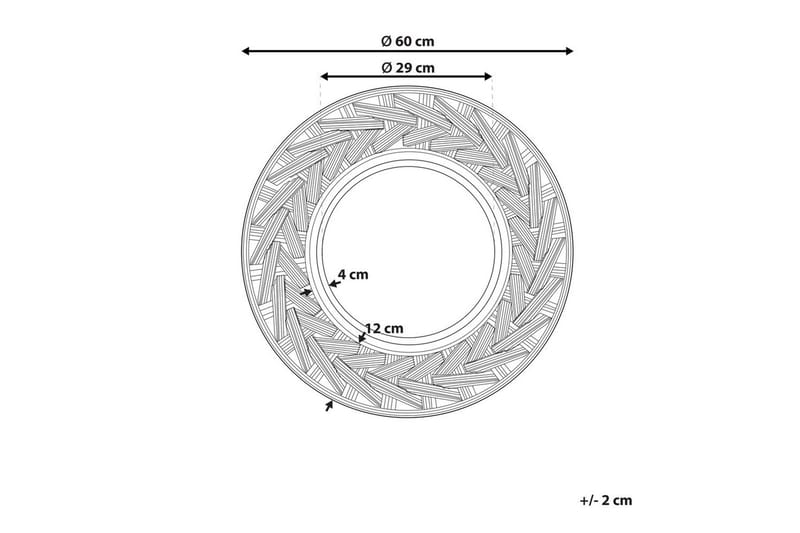 Väggspegel Tierga - Inredning - Spegel - Hallspegel