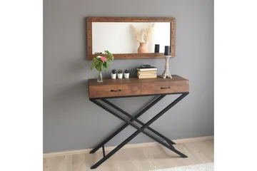 Trekell Dekorationsspegel 110 cm - Valnöt - Inredning - Spegel - Väggspegel