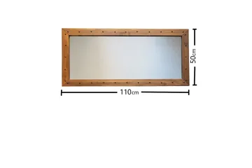 Trekell Dekorationsspegel 110 cm - Valnöt - Inredning - Spegel - Väggspegel