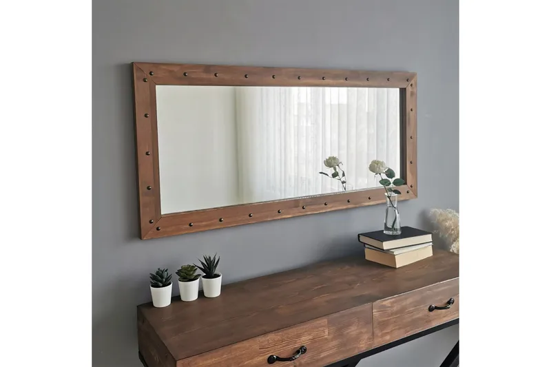 Trekell Dekorationsspegel 110 cm, Valnöt