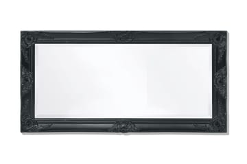 Vägglampa i barockstil 100x50 cm svart
