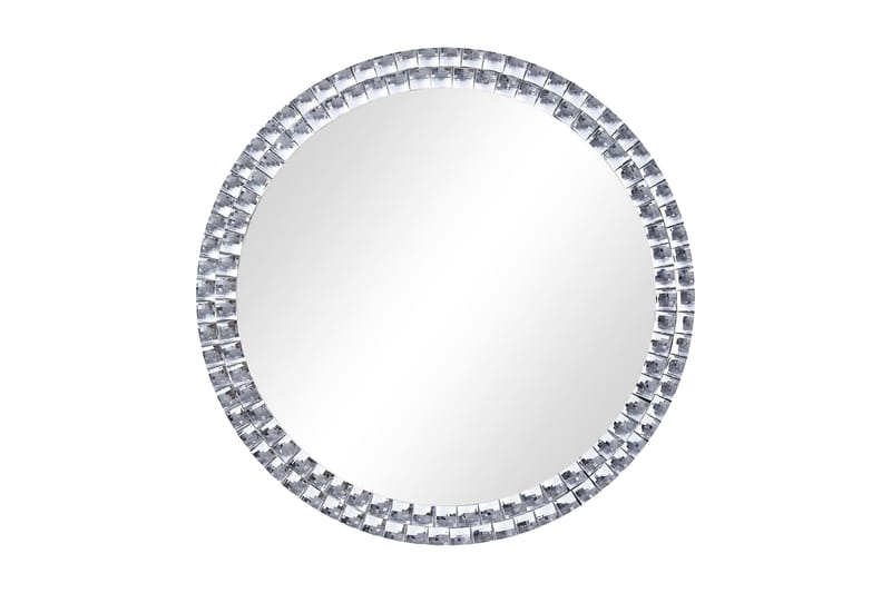 Väggspegel 50 cm härdat glas - Silver - Hallspegel - Spegel med belysning - Helkroppsspegel - Väggspegel