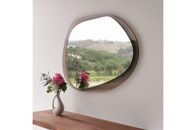 Väggspegel Banize 75x55 cm - Brons/Härdat Glas - Inredning - Spegel - Väggspegel