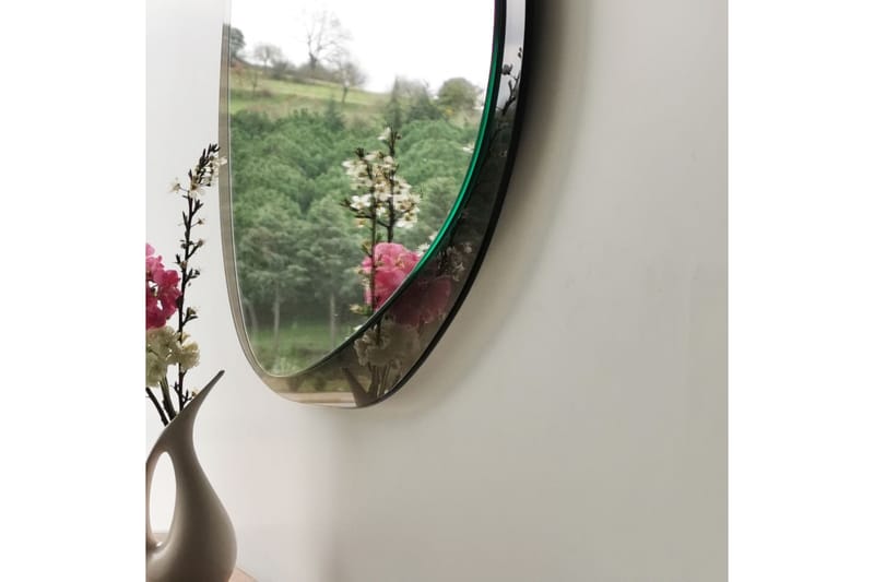 Väggspegel Banize 75x55 cm - Brons/Härdat Glas - Inredning - Spegel - Väggspegel