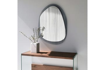 Väggspegel Banize 75x55 cm - Grå/Härdat Glas - Inredning - Spegel - Väggspegel