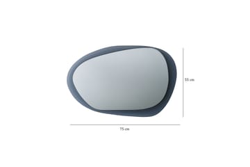 Väggspegel Banize 75x55 cm - Grå/Härdat Glas - Inredning - Spegel - Väggspegel