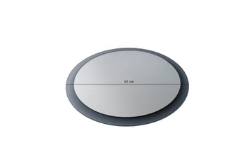 Väggspegel Banize Rund 65 cm - Grå/Härdat Glas - Inredning - Spegel - Väggspegel